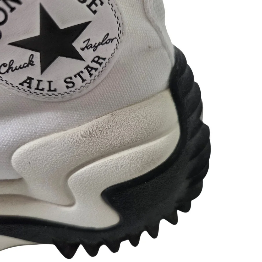 Converse Unisex White Canvas Run Star Motion High Top Platform Sneakers SZ 7 W
